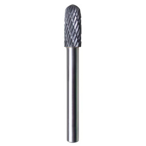 12.7mm Dia Cylindrical Ball Nose Swiftcut® Carbide Burr - 6mm Shank